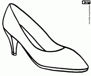 Coloriage Une chaussure de femme