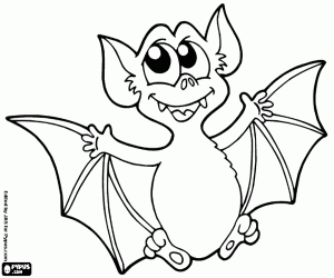 Coloriage Une chauve-souris australienne