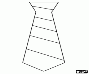 Coloriage Une cravate, un cadeau pour papa