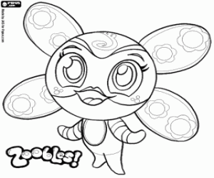 Coloriage Une fleur de Zoobles