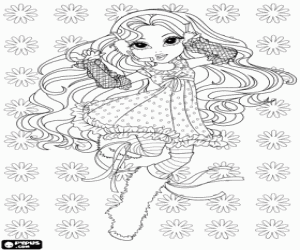 Coloriage Une jeune fille Moxie Girlz dansant