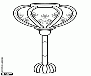 Coloriage Une lampe classique japonaise