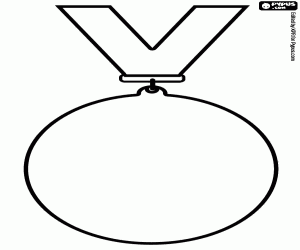 Coloriage Une médaille à accrocher