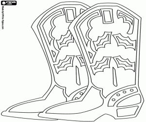 Coloriage Une paire de bottes