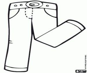 Coloriage Une paire de jeans
