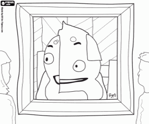 Coloriage Une peinture abstraite de Pypus