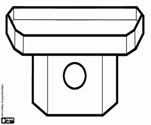 Coloriage Une petite table japonaise
