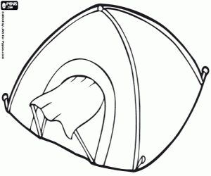 Coloriage Une petite tente igloo