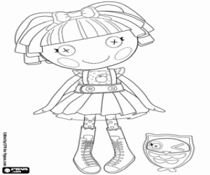 Coloriage Une poupée Lalaloopsy avec un hibou