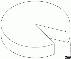 Coloriage Une roue de fromage artisanal