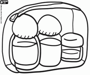 Coloriage Une trousse pour le voyageur