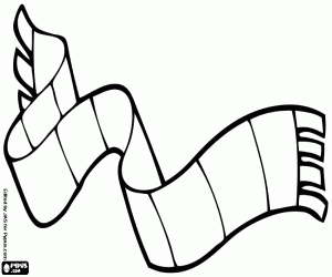 Coloriage Une écharpe en laine pour bébé