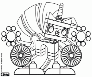 Coloriage Unikitty du film Lego