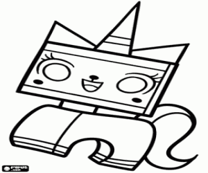 Coloriage UniKitty, personnage du film Lego