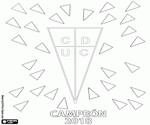 Coloriage Universidad Católica, champion 2018