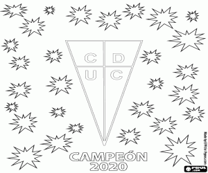 Coloriage Universidad Católica, triple champion