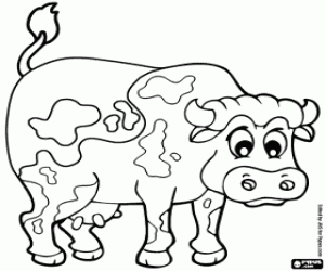 Coloriage Vache