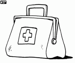 Coloriage La valise du docteur
