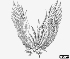 Coloriage Ventus Skyress est le Bakugan de Shun