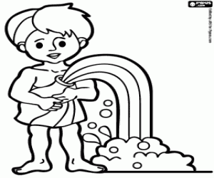 Coloriage Verseau, signe du zodiaque