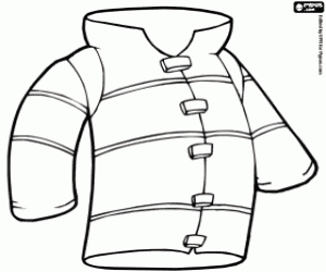 Coloriage Veste ignifuge pour pompier