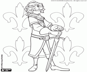 Coloriage Le vieux chevalier Blucher