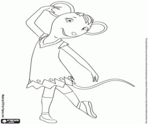 Coloriage Viki, une ballerine