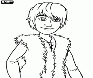 Coloriage Le viking intelligent Harold