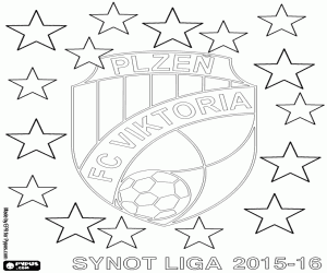Coloriage Viktoria Plzen, champion 2015-16