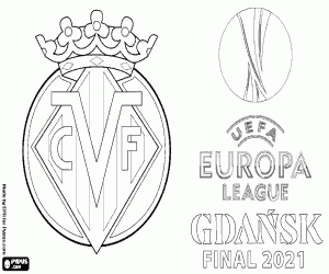 Coloriage Villarreal, Ligue Europa 2020-21