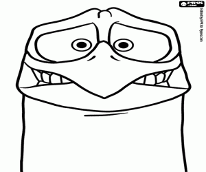 Coloriage Le visage de Junior dans un problème