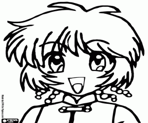 Coloriage Le visage de Kikki Benjamin