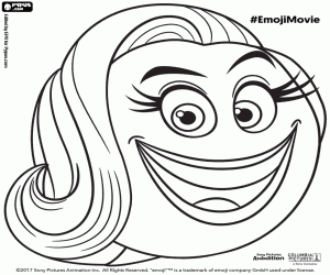 Coloriage Le visage de l’emoji Smiler
