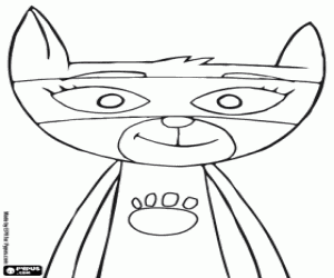 Coloriage Le visage de Sheeba, un chat tigré