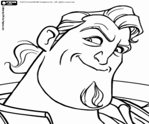 Coloriage Le visage de Sir Clorex