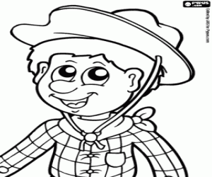 Coloriage Visage d'un cowboy