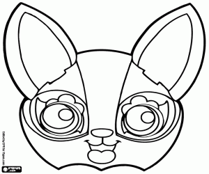 Coloriage Le visage d’une créature de forêt Zooble