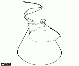 Coloriage Le visage du Lian Chu