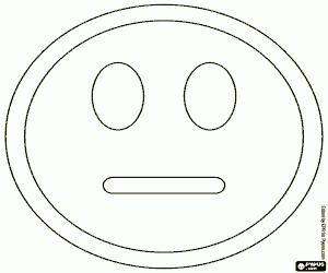 Coloriage Le visage neutre de Smiley