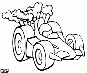 Coloriage Voiture de course