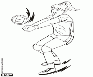 Coloriage Volley-ball aux Jeux olympiques