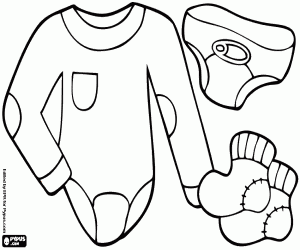 Coloriage Sous-vêtements pour bébé