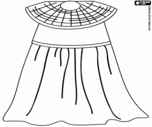 Coloriage Vêtements pour femme dans l'Égypte antique