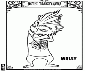 Coloriage Wally, un loup-garou très jeune