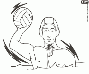 Coloriage Water-Polo, sport olympique