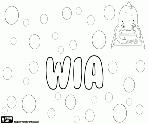 Coloriage Wia, diminutif pour fille