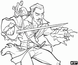Coloriage Will Turner, les Pirates des Caraïbes