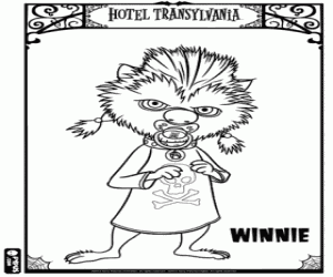 Coloriage Winnie, fille du loup-garou
