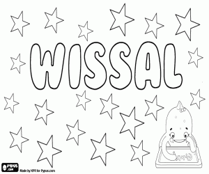 Coloriage Wissal, variante de Wisal