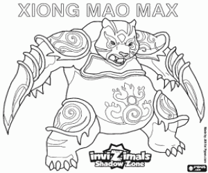 Coloriage Xiong Mao Max, Invizimals Shadow Zone